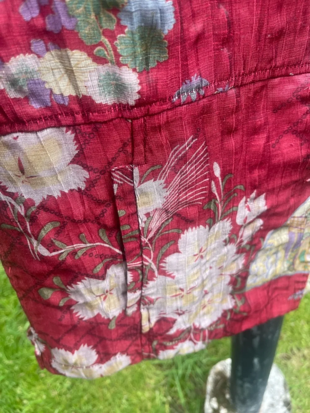 Citron Women's Rich Ted/Burgundy Floral top/Jacket, Career, Parties, M